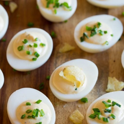 Sour Cream and Onion Dip Deviled Egg Recipe