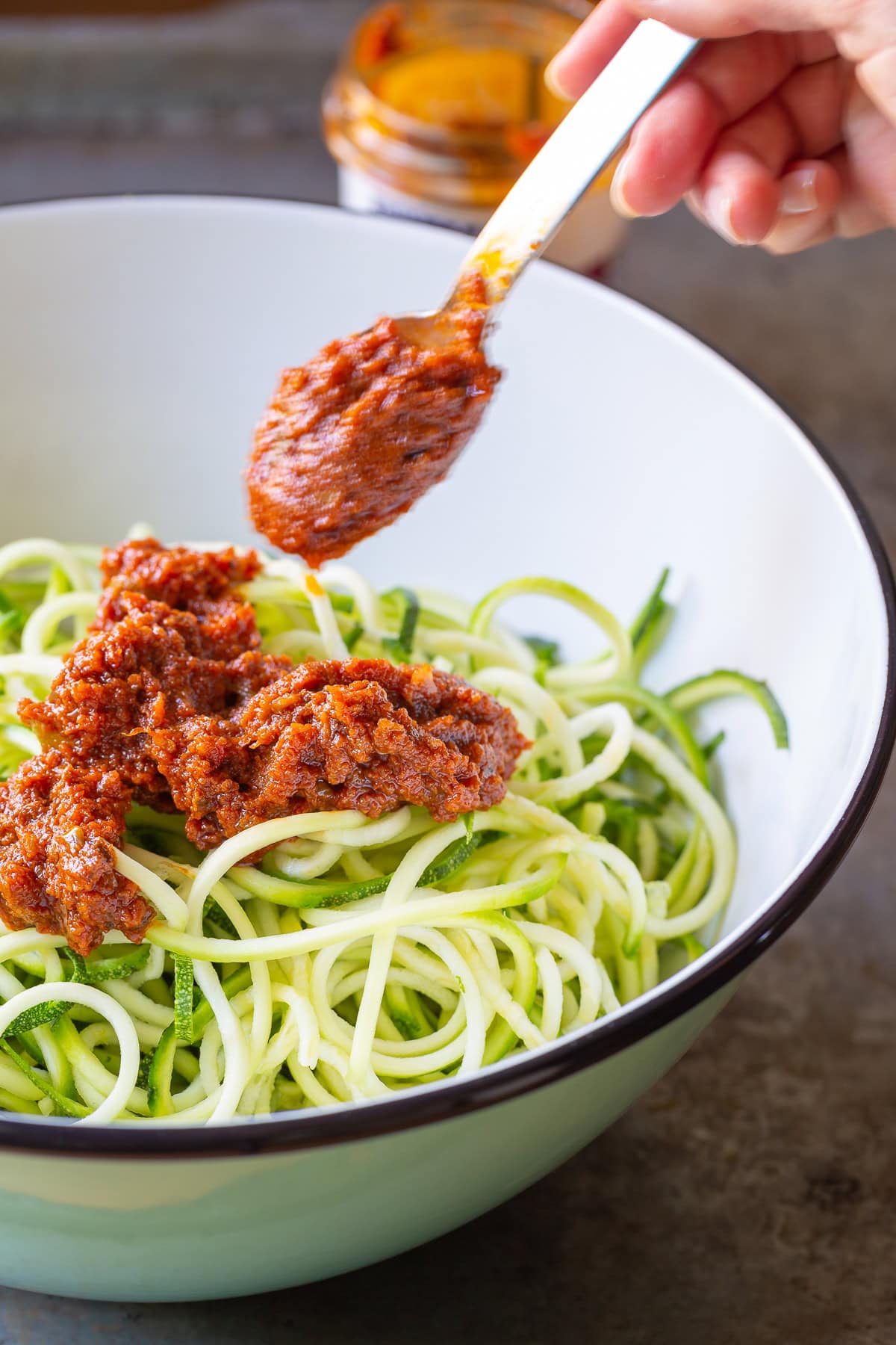 Zoodles (Zucchini Noodles) with Tomatoes and Capers Recipe A Spicy