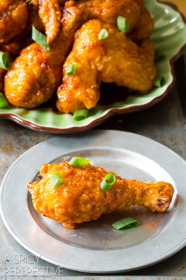 Sticky-Sweet Crispy Korean Fried Chicken Recipe (The Best!) #friedchicken #korean