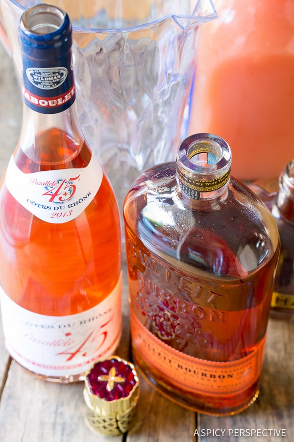 Ingredients #ASpicyPerspective #Cocktails #Sangria #SangriaRecipe #RoseSangria #HowtoMakeSangria #Drinks #Beverage 