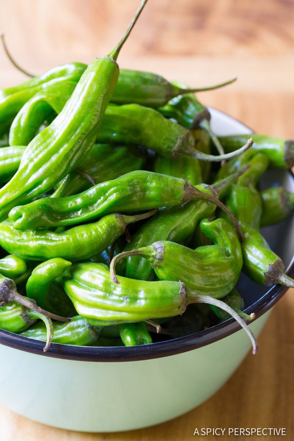 Tempura Shishito Peppers with Korean Mayo
