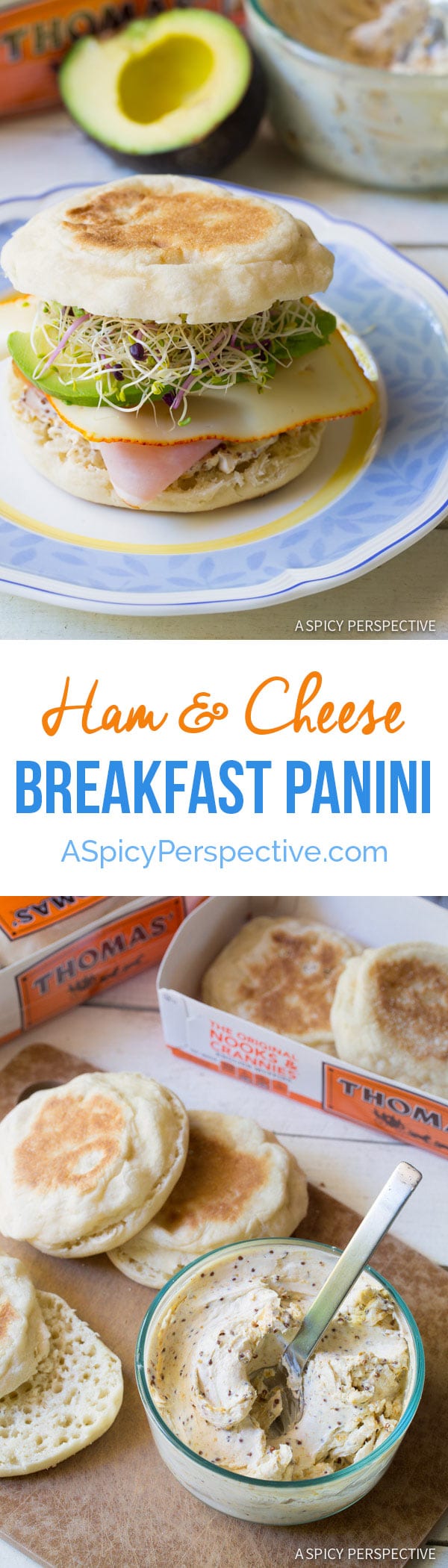 ham and cheese breakfast panini