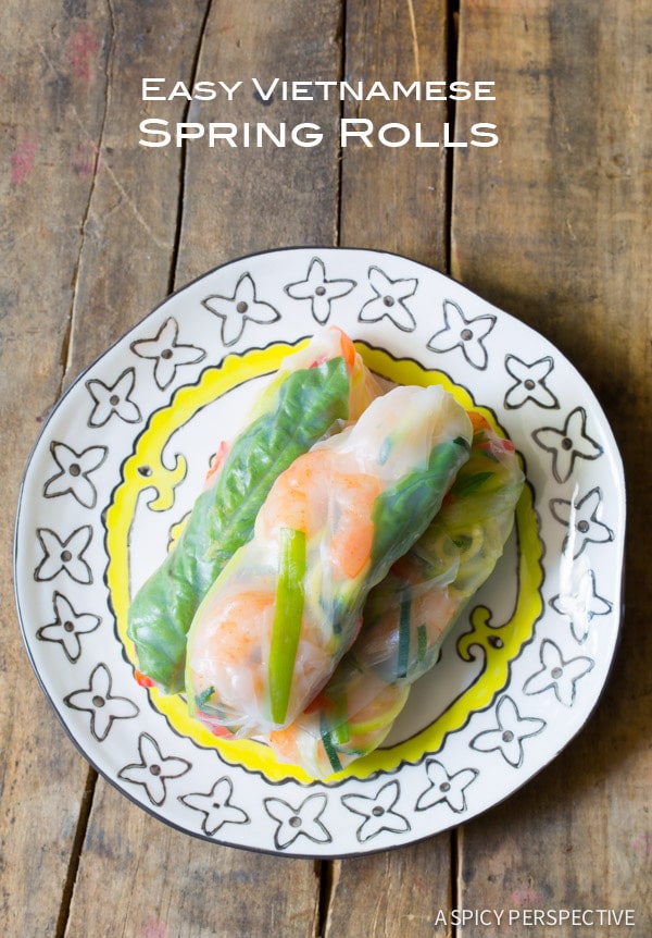 Easy Vietnamese Spring Rolls with Zoodles!!