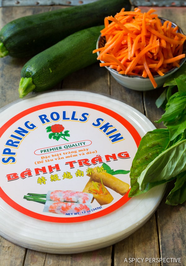 Making Vietnamese Spring Rolls with Zoodles!!