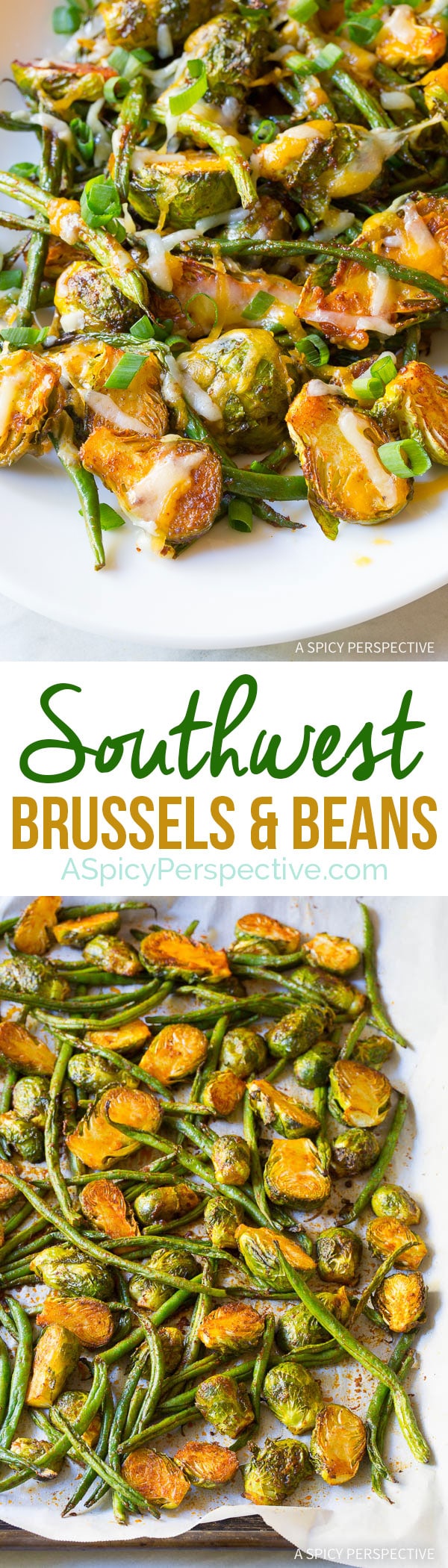 Easy 6-Ingredient Southwest Brussels and Beans on ASpicyPerspective.com