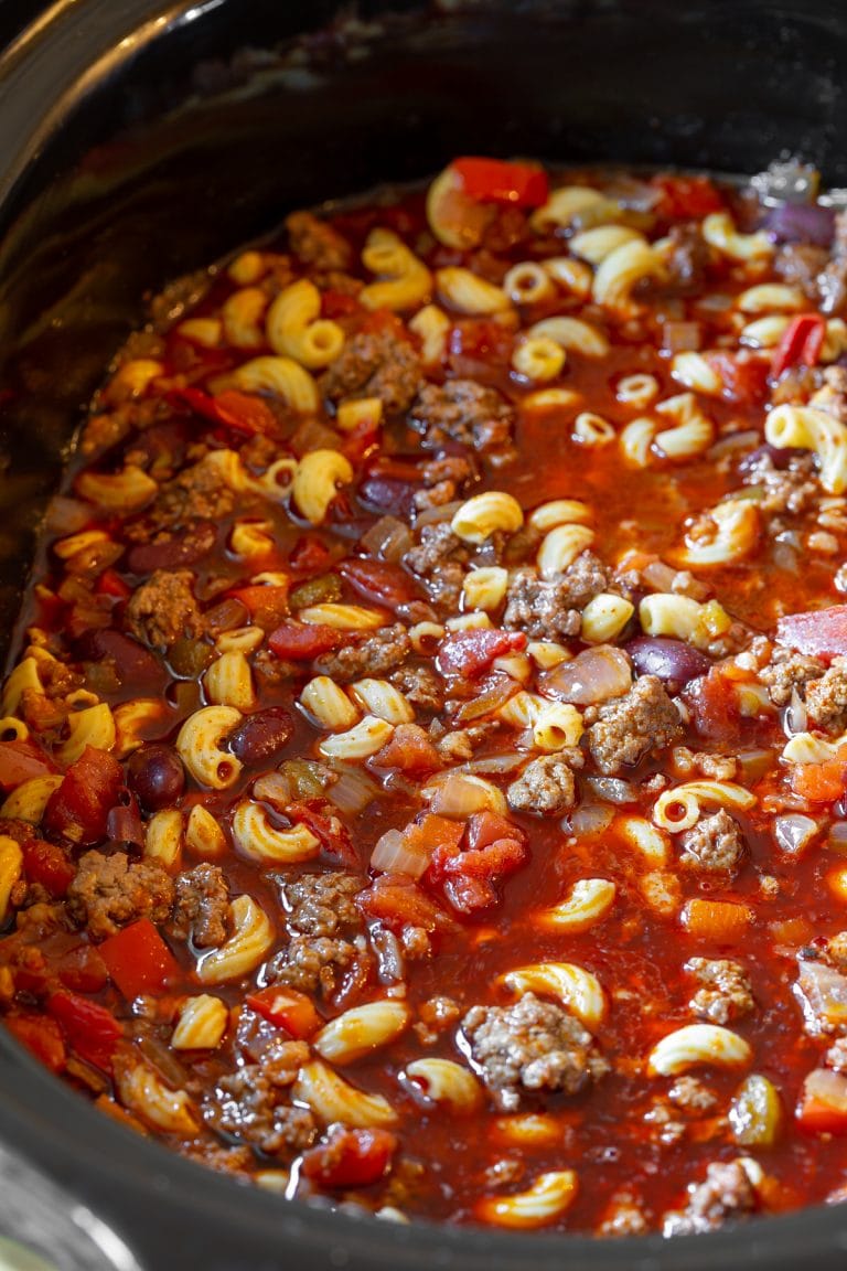 Crockpot Chili Mac and Cheese Recipe (VIDEO) A Spicy Perspective