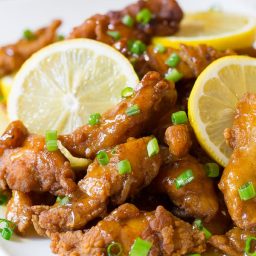 In Love! Lightened-Up Chinese Lemon Chicken Recipe (Paleo!) | ASpicyPerspective.com