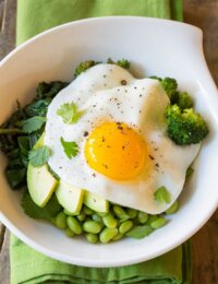 Healthy 8-Ingredient Mean Green Buddha Bowl Recipe (Vegetarian and Vegan Option!) | ASpicyPerspective.com