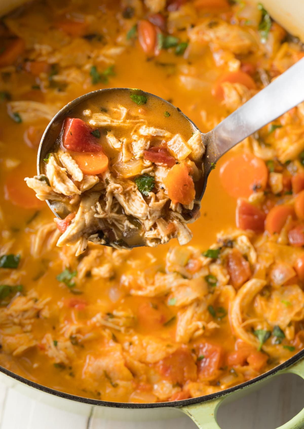 Perfect Chicken Tortilla Soup Recipe #ASpicyPerspective  #instantpot #slowcooker