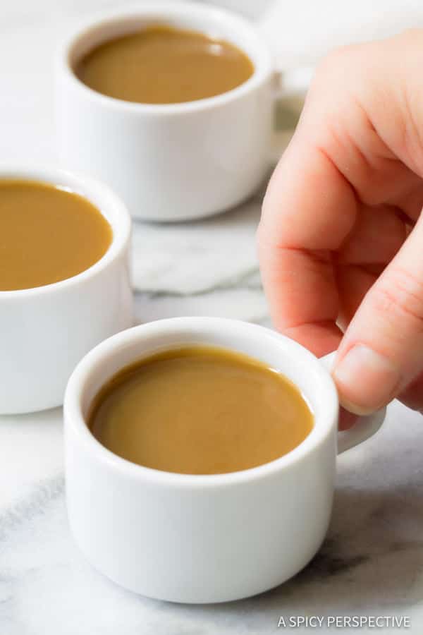 Rich Silky Drinking Caramel Recipe | ASpicyPerspective.com