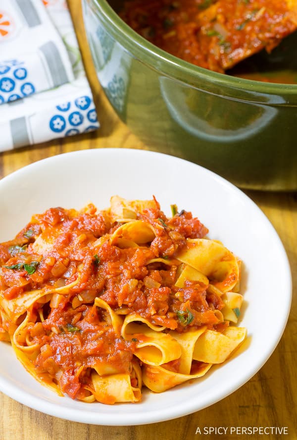 Simple Marinara Sauce (with Recipe) | ASpicyPerspective.com