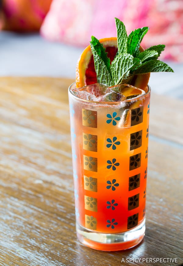Blood Orange Pimm's Cup