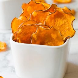 Baked Sweet Potato Chips Recipe | ASpicyPerspective.com