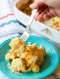Cheesy Cauliflower Gratin Recipe | ASpicyPerspective.com