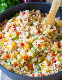 Caribbean Confetti Rice | ASpicyPerspective.com