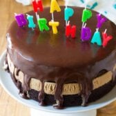 Easy Chocolate Caramel Ice Cream Sandwich Cake Recipe | ASpicyPerspective.com