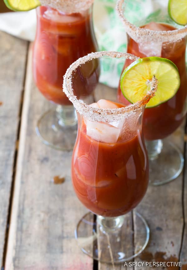 Making Micheladas (Mexican Cocktail) | ASpicyPerspective.com