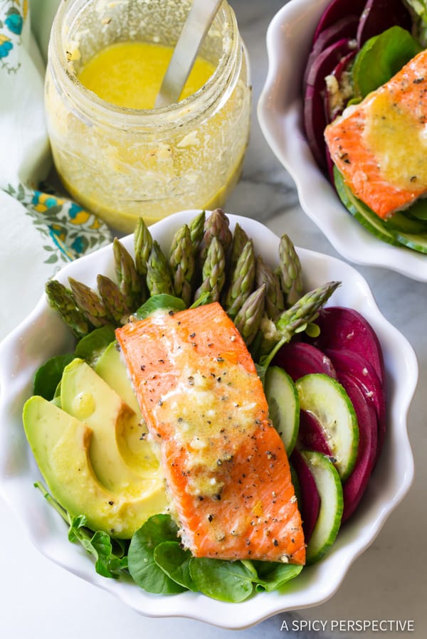 Roasted Salmon Detox Bowl {A Spicy Perspective}