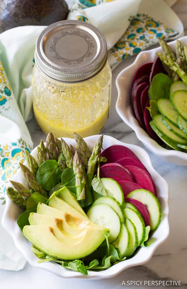 Healthy Detox Salad Recipe | ASpicyPerspective.com