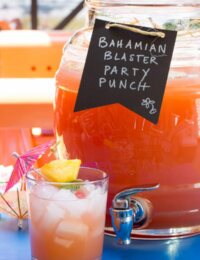 5-Minute Bahamian Blaster Party Punch - Large Batch Summer Cocktail Recipe! | ASpicyPerspective.com