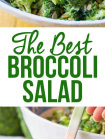Absolutely The Best Broccoli Salad Recipe | ASpicyPerspective.com