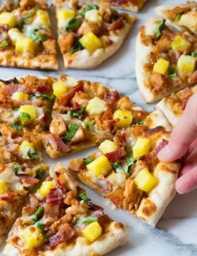 Grilled Chicken Teriyaki Pizza | ASpicyPerspective.com