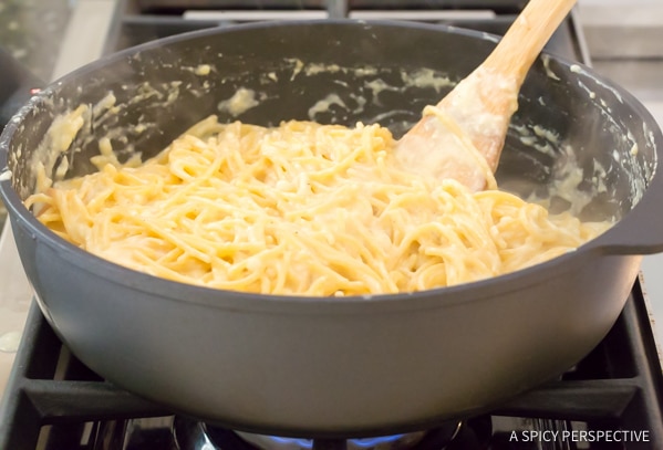 Step 6 - One Pot Spaghetti Carbonara | ASpicyPerspective.com