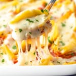 Best Classic Ricotta Stuffed Shells Recipe #ASpicyPerspective #stuffed #shells #ricotta #holiday #italian #comfortfood #pasta #baked #slowcooker #crockpot