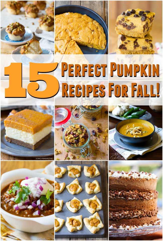 15 perfect pumpkin recipes for fall