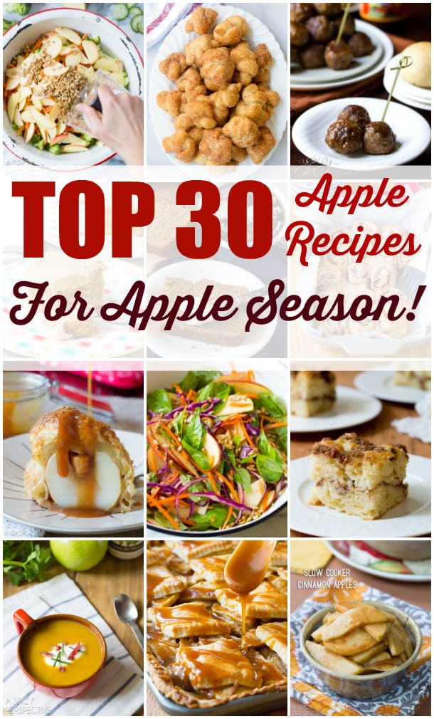 top 30 apple recipes for apple season