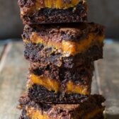 Gooey Caramel Stuffed Brownies Recipe | ASpicyPerspective.com