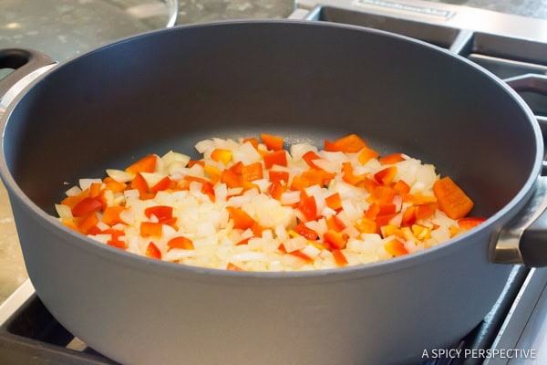 Step 1: One-Pot Sloppy Joe Noodle Skillet (Light & Gluten Free!) | ASpicyPerspective.com