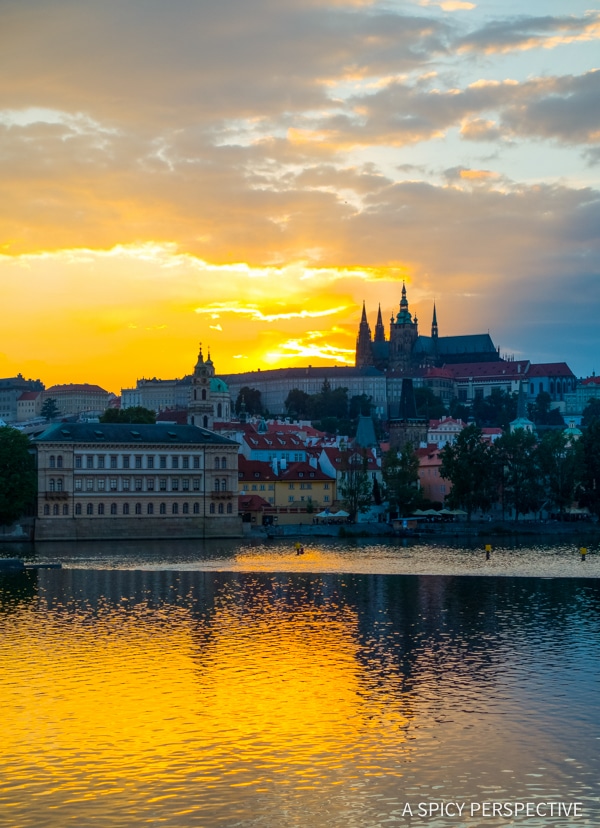 Castle Sunsets - Top 10 Reasons to Visit Prague, Czech Republic | ASpicyPerspective.com #travel #europe