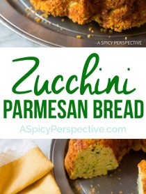 Zesty Zucchini Parmesan Bread | ASpicyPerspective.com