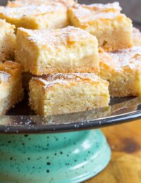 The Best Gooey Butter Cake Recipe From Scratch (Similar to Chess Squares and Philadelphia Style Cake) #holidays #christmas