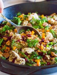 Chicken Broccoli Quinoa Skillet Recipe | ASpicyPerspective.com