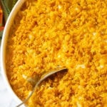 7-Ingredient Funeral Potatoes Recipe #ASpicyPerspective #potato #potatoes #funeral #company #hashbrowns #casserole #baked #holiday