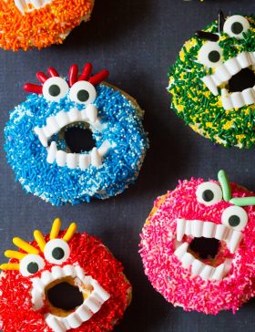 Halloween Monster Donuts | ASpicyPerspective.com