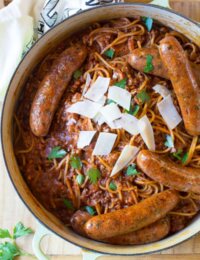 One Pot Sunday Gravy (In Less Than An Hour!) | ASpicyPerspective.com