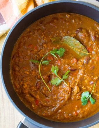 Perfect Pumpkin Chili Recipe (Healthy and Gluten Free!) | ASpicyPerspective.com