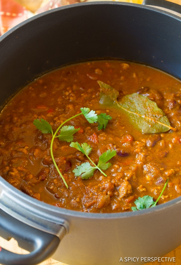 Awesome Pumpkin Chili Recipe (Healthy and Gluten Free!) | ASpicyPerspective.com