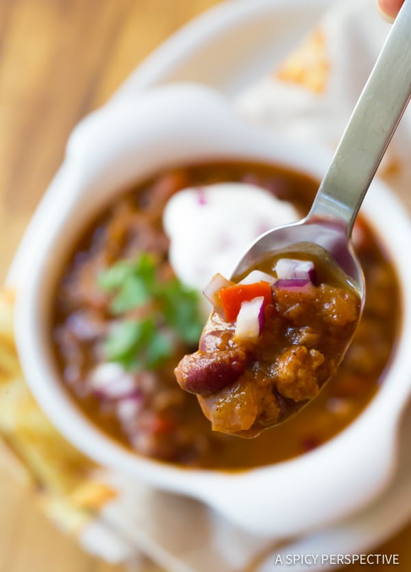 Best Chili Recipe (Healthy and Gluten Free!) | ASpicyPerspective.com