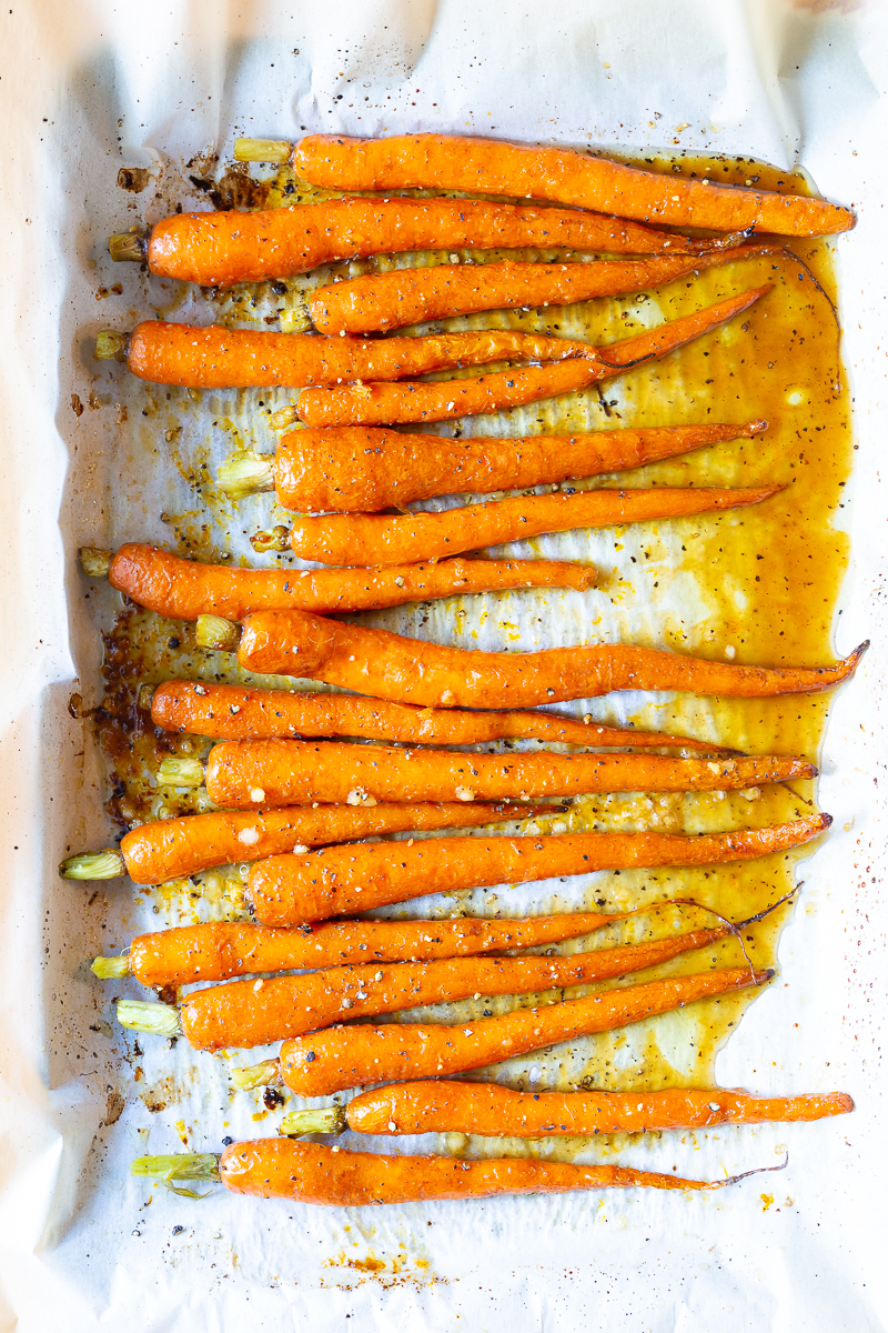 Oven roasted carrots 