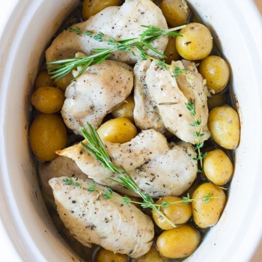 Slow Cooker Garlic Butter Chicken and Potatoes A Spicy Perspective