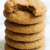 Soft Chewy Molasses Cookies Recipe | ASpicyPerspective.com #holidays #christmas