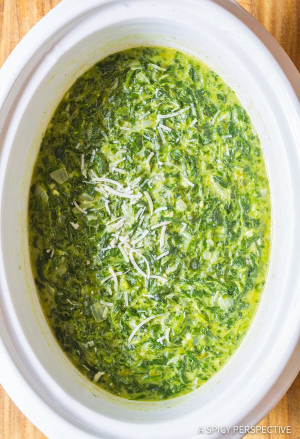Best Ever Creamed Spinach Recipe | ASpicyPerspective.com