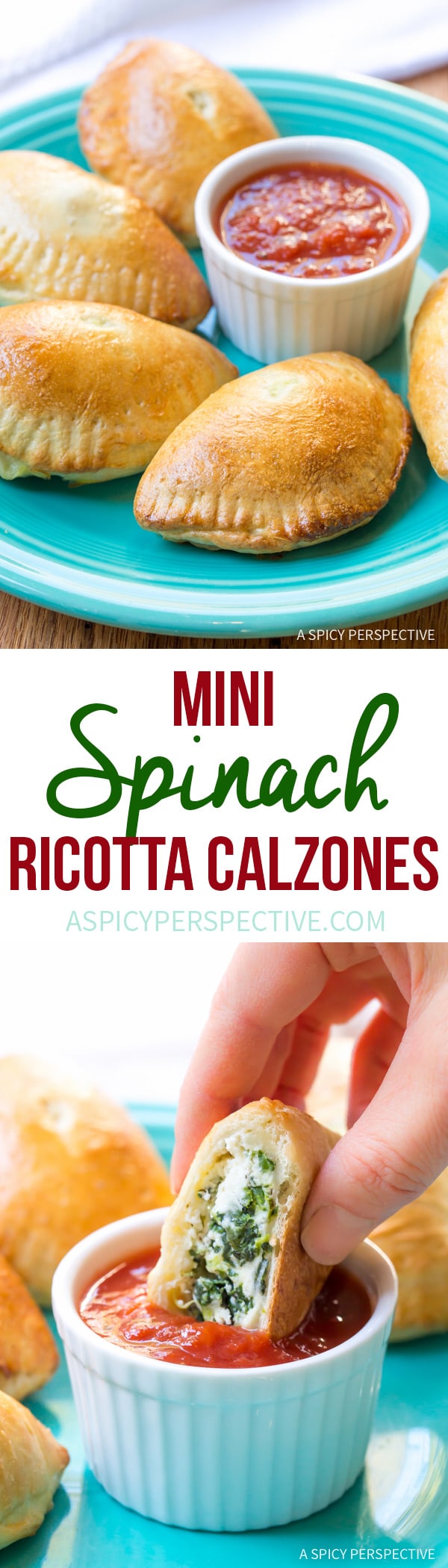 Mini Spinach Ricotta Calzone Recipe A Spicy Perspective