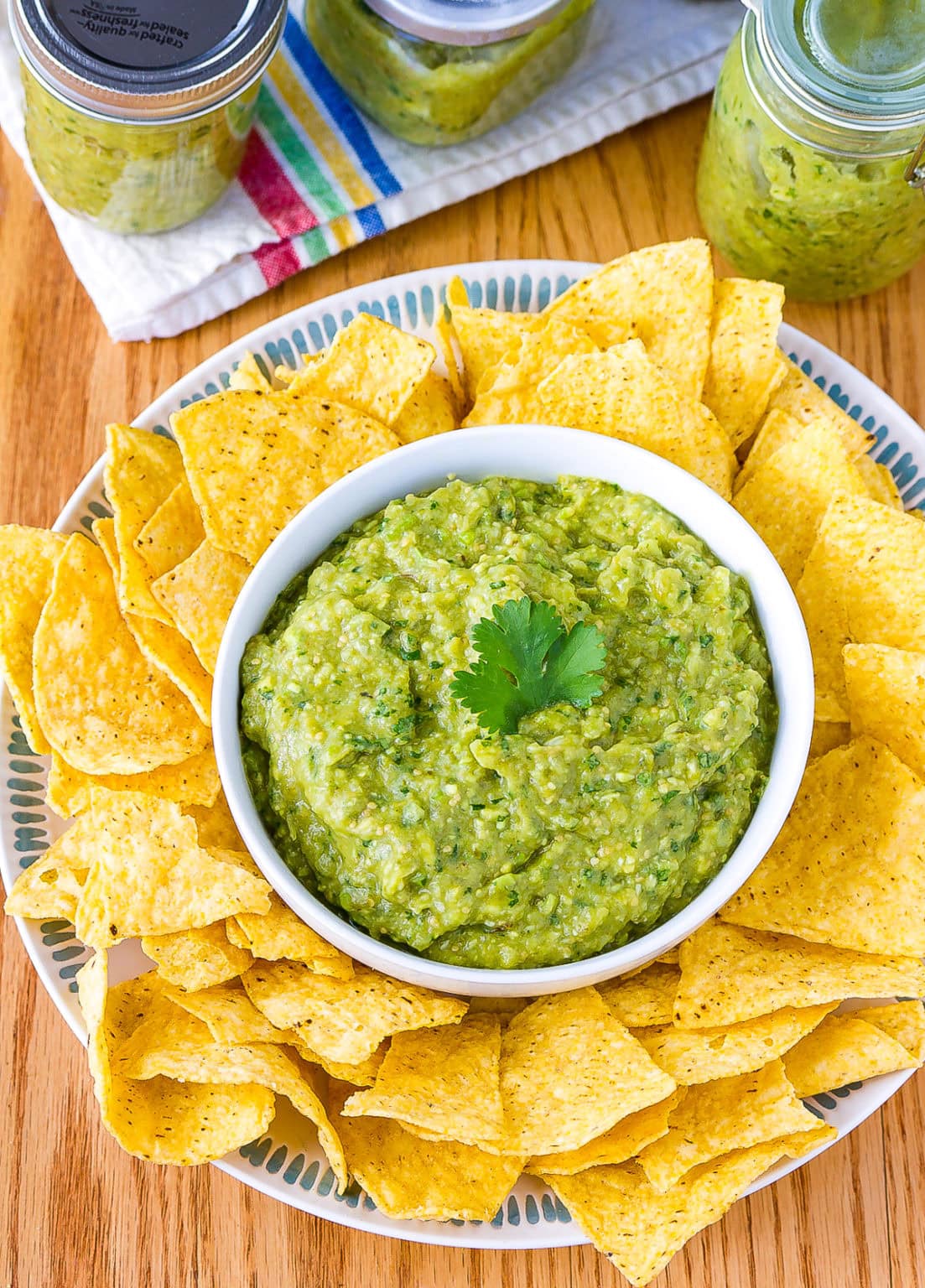 Tomatillo Salsa Verde Recipe with Avocado (Video) A Spicy Perspective
