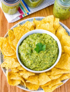 The Best Salsa Verde Recipe #ASpicyPerspective #homemade #salsa #salsaverde #verde #avocado #tomatillo #best #summer #fresh