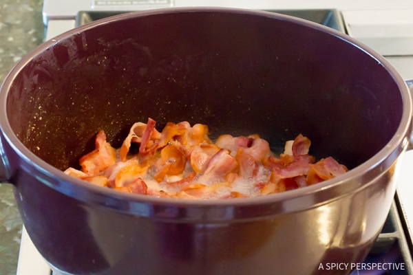 Making Irish Cabbage and Bacon Recipe for Saint Patrick's Day! #ASpicyPerspective #IrishCabbageBacon #Irish #Cabbage #Bacon #StPatricksDay #Dinner #SideDish